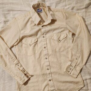 Miller Western Wear, Vtg 80s Pearl Snap Western Cowboy Shirt - Size 14.5 x 33